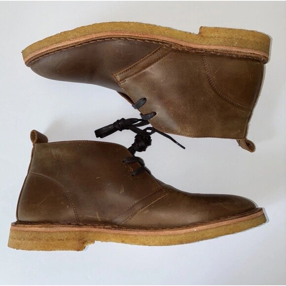 NWOT Rhodes Mason Chukka Boot Size 11 LeatherLace Up Casual Comfort Brown